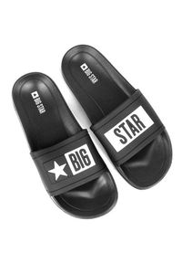 Big-Star - Klapki męskie plażowe gumowe czarne Big Star DD174699. Okazja: na plażę. Kolor: czarny. Materiał: guma #1