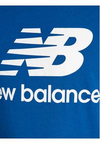 New Balance T-Shirt Essential Logo MT01575 Niebieski Athletic Fit. Kolor: niebieski. Materiał: bawełna #2