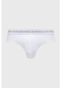 MICHAEL Michael Kors slipy (3-pack) męskie kolor biały. Kolor: biały. Materiał: włókno, bawełna. Długość: długie