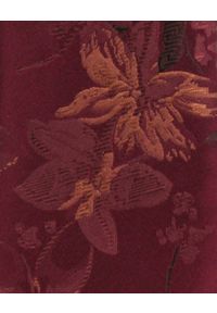 Męski Krawat - Bordowy w Kwiaty - Alties. Kolor: czerwony. Materiał: tkanina. Wzór: kwiaty. Styl: elegancki, wizytowy #5