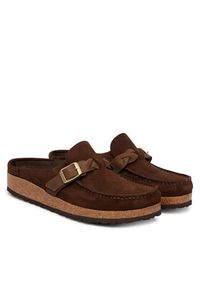 Birkenstock Klapki Buckley Braided 1031435 Brązowy. Kolor: brązowy. Materiał: skóra, zamsz #2