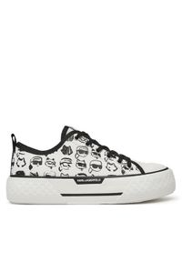 Karl Lagerfeld - KARL LAGERFELD Trampki KL60612T Biały. Kolor: biały. Materiał: materiał