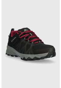 columbia - Columbia buty Peakfreak II Outdry damskie kolor czarny 2005131-471. Kolor: czarny. Materiał: syntetyk, materiał. Szerokość cholewki: normalna. Sezon: zima #2
