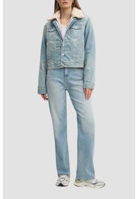 Tommy Jeans - TOMMY JEANS Błękitne jeansy damskie, Rozmiar 25/32. Okazja: na co dzień. Kolor: niebieski. Wzór: kolorowy. Styl: casual