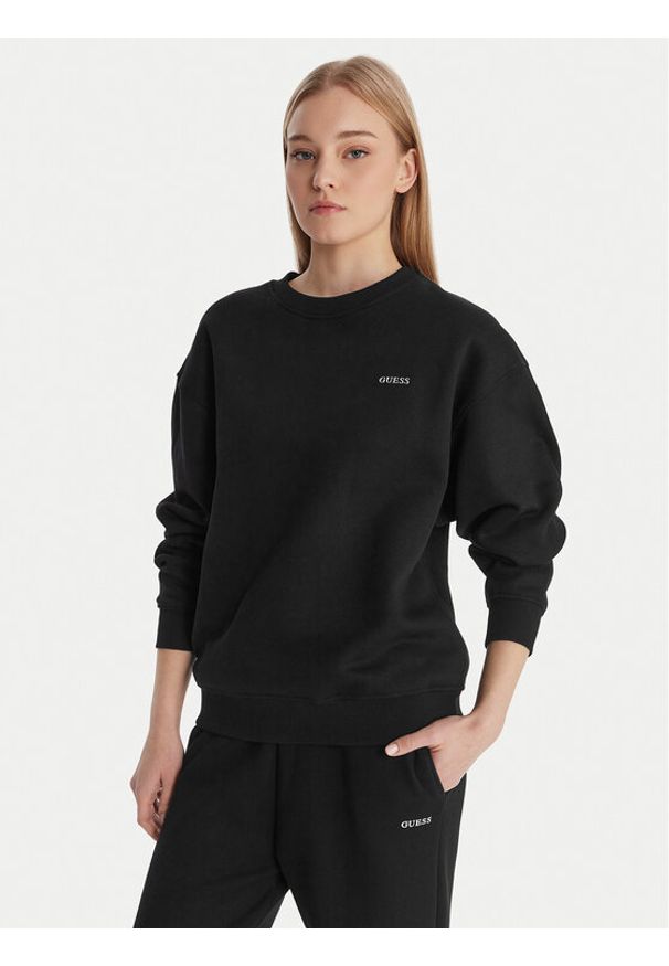 Guess Bluza V6RQ13 K9V31 Czarny Regular Fit. Kolor: czarny. Materiał: bawełna