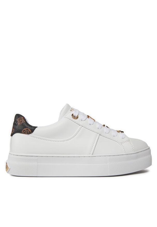 Guess Sneakersy Giella FLJGIE ELE12 Biały. Kolor: biały. Materiał: skóra