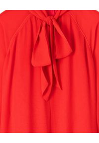 Kenzo - KENZO - Czerwona sukienka. Kolor: czerwony. Materiał: tiul, materiał. Długość rękawa: długi rękaw. Styl: wizytowy #3