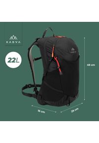 Plecak turystyczny KADVA Aventura 22 l. Kolor: czarny