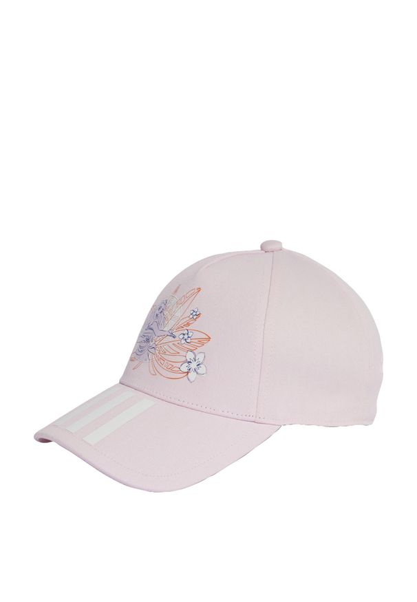 Adidas - Disney Moana Cap. Kolor: różowy. Materiał: materiał. Wzór: motyw z bajki