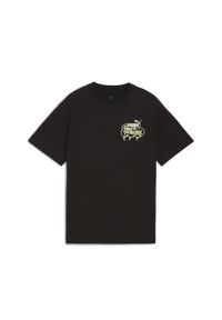 Puma - Młodzieżowa koszulka MID90s II z grafiką PUMA Black. Kolor: czarny. Sezon: lato. Sport: joga i pilates