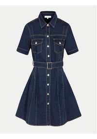 Morgan Sukienka jeansowa 241-RIXES Granatowy Regular Fit. Kolor: niebieski. Materiał: bawełna #3