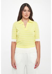 Liu Jo - Sweter damski w stylu polo LIU JO. Typ kołnierza: polo #4