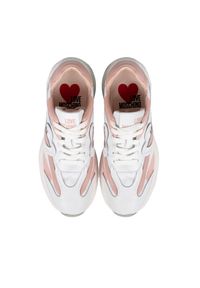 Love Moschino Sneakersy | JA15326G1MIQF | Kobieta | Biały. Okazja: na co dzień. Kolor: biały. Materiał: tkanina, skóra