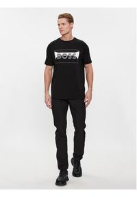 BOSS - Boss T-Shirt Tee 2 50514527 Czarny Regular Fit. Kolor: czarny. Materiał: bawełna, syntetyk #4