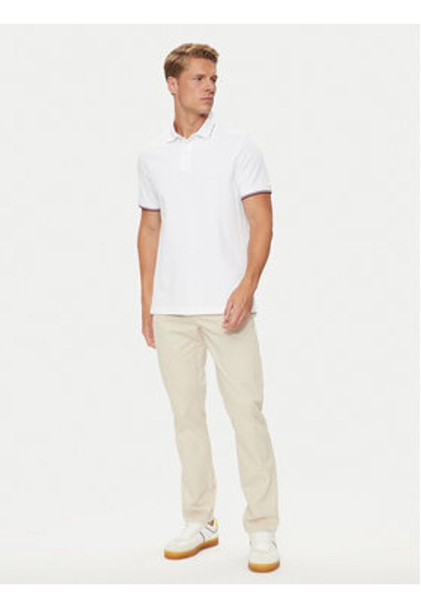 TOMMY HILFIGER - Tommy Hilfiger Spodnie materiałowe Denton MW0MW36429 Beżowy Straight Fit. Kolor: beżowy. Materiał: bawełna