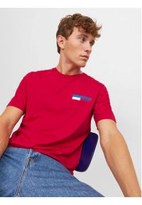 Jack & Jones - Jack&Jones T-Shirt Corp 12233999 Czerwony Standard Fit. Kolor: czerwony. Materiał: bawełna #7