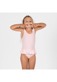 NABAIJI - Strój jednoczęściowy kąpielowy dla malucha Nabaiji Julia ze spódniczką. Kolor: różowy. Materiał: poliamid, elastan, materiał, poliester