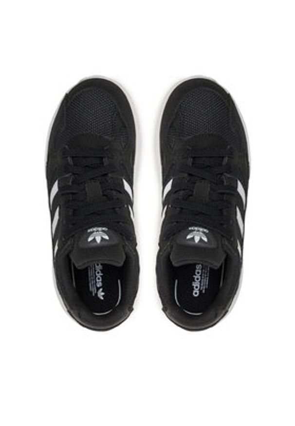 Adidas - adidas Sneakersy Falcon El C IF1097 Czarny. Kolor: czarny. Materiał: skóra