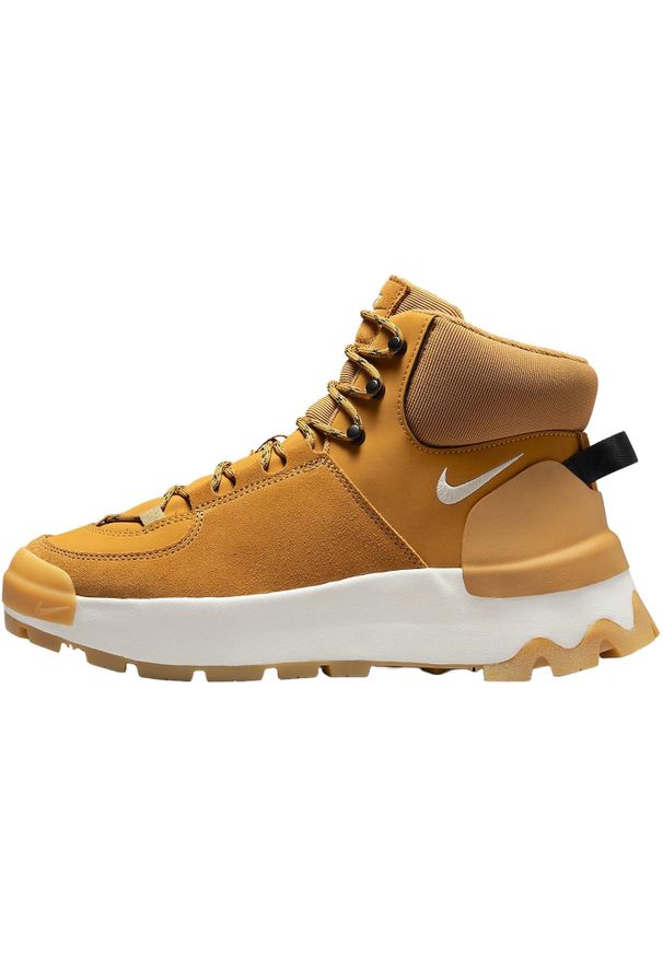 Buty Nike City Classic, Kobiety. Kolor: brązowy. Materiał: syntetyk, tkanina, materiał, skóra. Sport: turystyka piesza