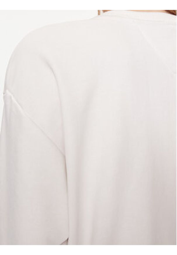 Tommy Jeans Bluza Essential Logo DW0DW18143 Biały Regular Fit. Kolor: biały. Materiał: bawełna