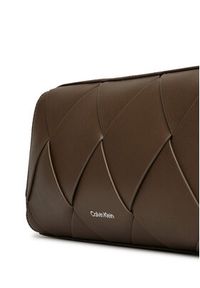 Calvin Klein Torebka Ck Woven Camera Bag K60K613002 Brązowy. Kolor: brązowy. Materiał: skórzane #4