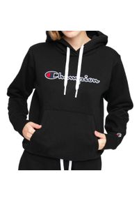 Bluza sportowa damska Champion Hooded Sweatshirt. Typ kołnierza: kaptur. Kolor: czarny #1