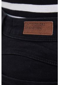United Colors of Benetton jeansy damskie medium waist. Kolor: czarny #3