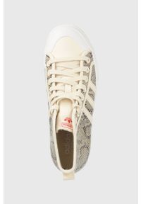 adidas Originals trampki Nizza damskie kolor beżowy HQ1981-WONWHI/WON. Nosek buta: okrągły. Kolor: beżowy. Materiał: guma. Szerokość cholewki: normalna. Obcas: na platformie #3