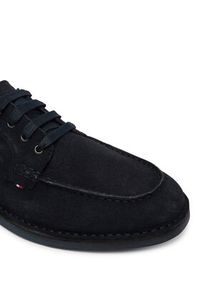 TOMMY HILFIGER - Tommy Hilfiger Półbuty Stitchdown Suede Derby FM0FM05841 Granatowy. Kolor: niebieski. Materiał: zamsz, skóra #6