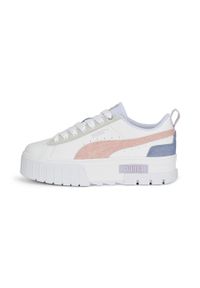 Buty do chodzenia damskie Puma MAYZE MIX. Kolor: biały, wielokolorowy, różowy, fioletowy. Materiał: guma, materiał, tkanina, syntetyk. Sport: turystyka piesza