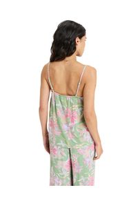 Roxy - Top na ramiączkach dla Kobiety HIBISCUS ISLAND. Kolor: zielony. Materiał: wiskoza, materiał. Długość rękawa: na ramiączkach