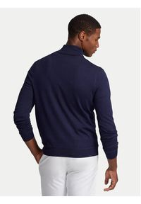 Polo Ralph Lauren Sweter 710876339008 Granatowy Regular Fit. Typ kołnierza: polo. Kolor: niebieski. Materiał: wełna