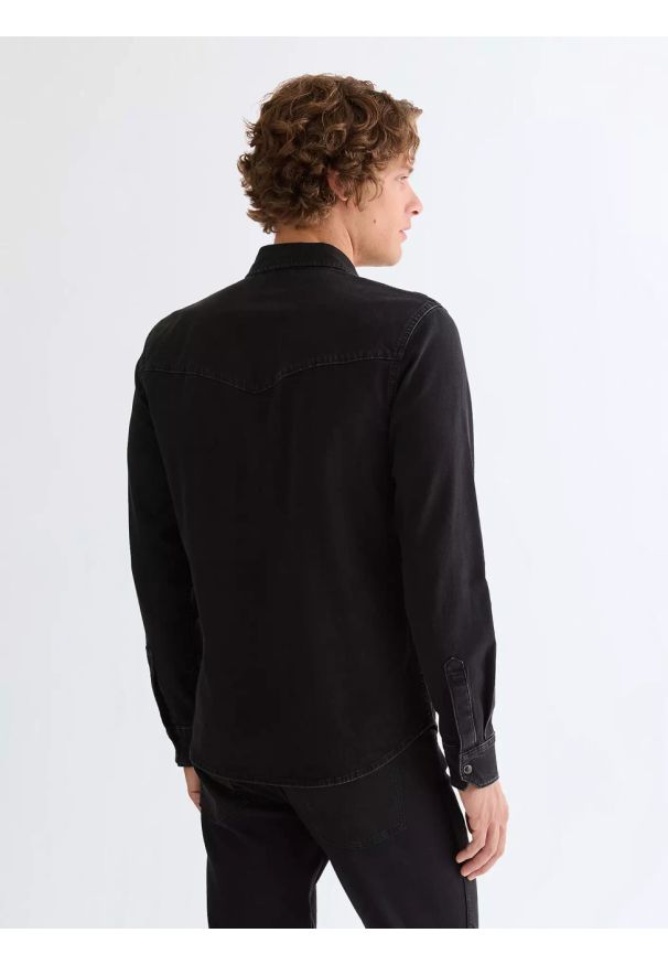 Wrangler - MĘSKA KOSZULA WRANGLER WESTERN SHIRT BLACK 112378472