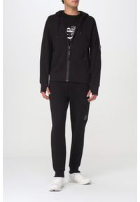 C.P. Company - C.P. COMPANY Czarna męska bluza Hooded Open, Rozmiar XL. Kolor: czarny #4