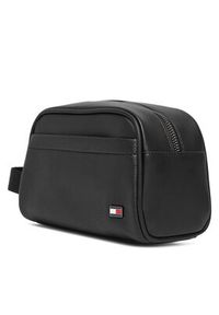 TOMMY HILFIGER - Tommy Hilfiger Kosmetyczka Th Foundation Washbag AM0AM14764 Czarny. Kolor: czarny. Materiał: skóra #5
