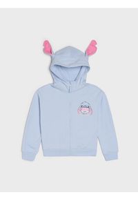 Sinsay - Rozpinana bluza z kapturem Lilo & Stitch - niebieski. Typ kołnierza: kaptur. Kolor: niebieski #1
