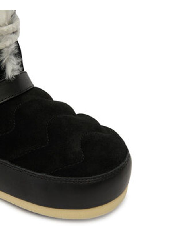 Moon Boot Śniegowce Mb Evx Igloo 80D1470070 Czarny. Kolor: czarny. Materiał: skóra, zamsz
