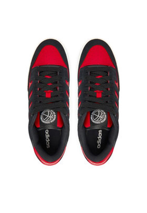 Adidas - adidas Sneakersy Rapid Court Low JR1012 Czarny. Kolor: czarny. Materiał: skóra