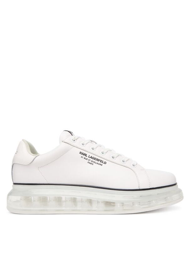 Karl Lagerfeld - KARL LAGERFELD Sneakersy Kapri Kushion KL52615 Biały. Kolor: biały. Materiał: skóra