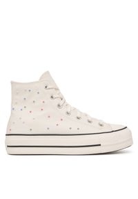 Converse Trampki Chuck Taylor All Star Lift Platform Mini Studs A19140C Écru. Kolor: kremowy. Materiał: materiał. Obcas: na platformie #1