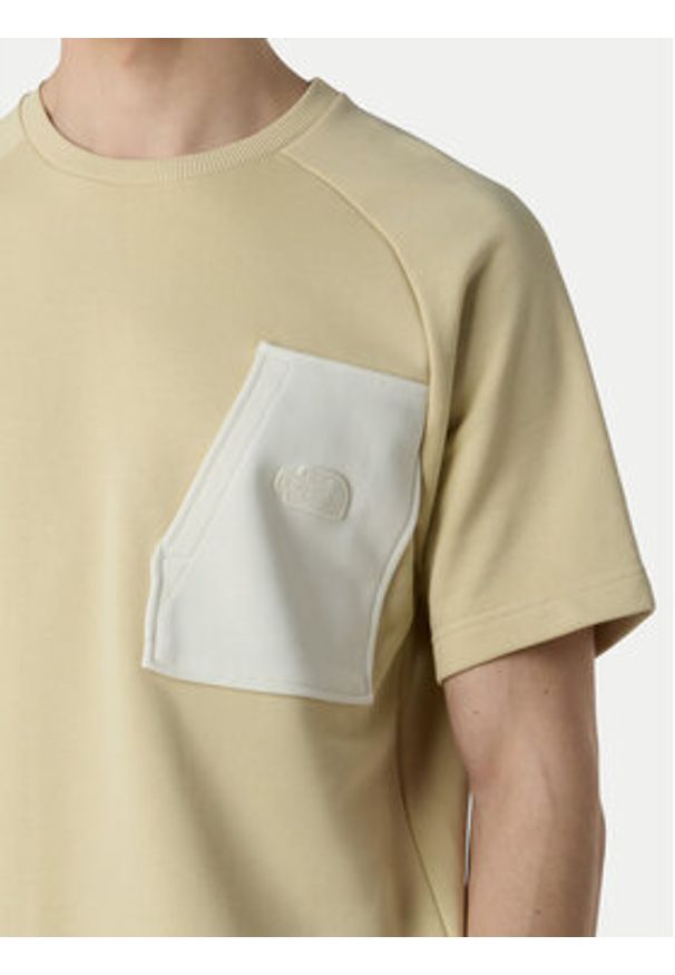 The North Face T-Shirt Terry NF0A8C28 Beżowy Relaxed Fit. Kolor: beżowy. Materiał: syntetyk, bawełna