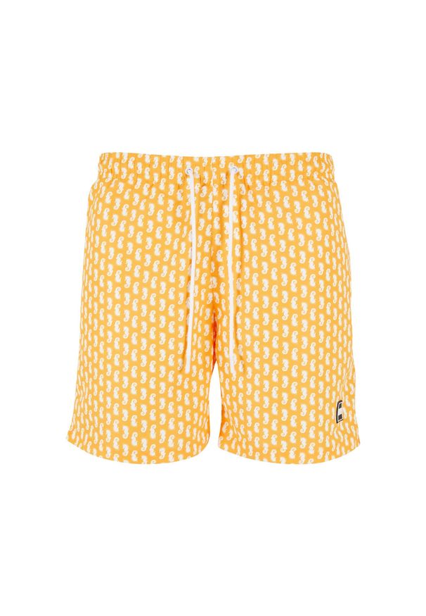 Szorty Urban Classics Pattern Swim. Kolor: pomarańczowy. Długość: krótkie. Sezon: lato