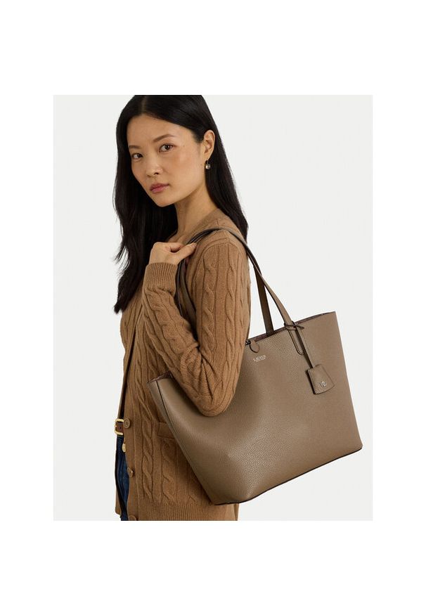 Lauren Ralph Lauren - Torebka LAUREN RALPH LAUREN. Kolor: brązowy