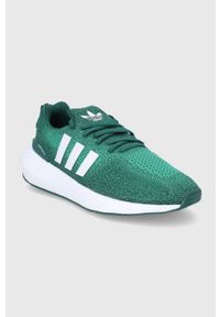 adidas Originals buty Swift Run 22 GZ3501 kolor zielony. Nosek buta: okrągły. Zapięcie: sznurówki. Kolor: zielony. Materiał: włókno, guma, materiał. Sport: bieganie #4