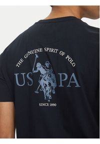 U.S. Polo Assn. T-Shirt MUP3657 Granatowy Regular Fit. Typ kołnierza: polo. Kolor: niebieski. Materiał: bawełna #5