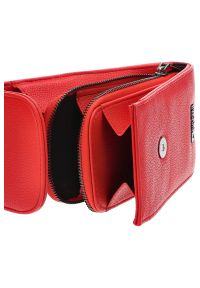 Big Star Accessories - Torba damska Big Star, typu phone bag wykonana z miękkiej ziarnistej skóry ekologicznej, czerwona, JJ574123. Kolor: czerwony. Materiał: skóra ekologiczna #4