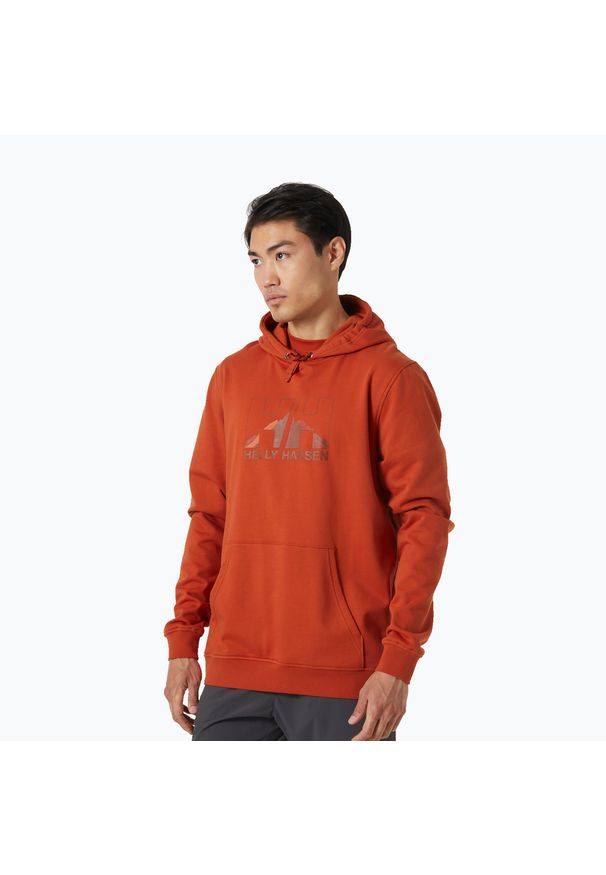 Bluza trekkingowa męska Helly Hansen Nord Graphic Pull Over Hoodie. Kolor: czerwony