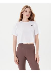 Adidas - adidas Koszulka techniczna Train Essentials JC9556 Biały Loose Fit. Kolor: biały. Materiał: syntetyk