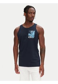 Jack & Jones - Jack&Jones Tank top Hawaii 12269321 Granatowy Standard Fit. Kolor: niebieski. Materiał: bawełna