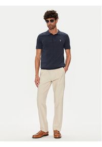 U.S. Polo Assn. Polo MUP3709 Granatowy Regular Fit. Typ kołnierza: polo. Kolor: niebieski. Materiał: bawełna #5